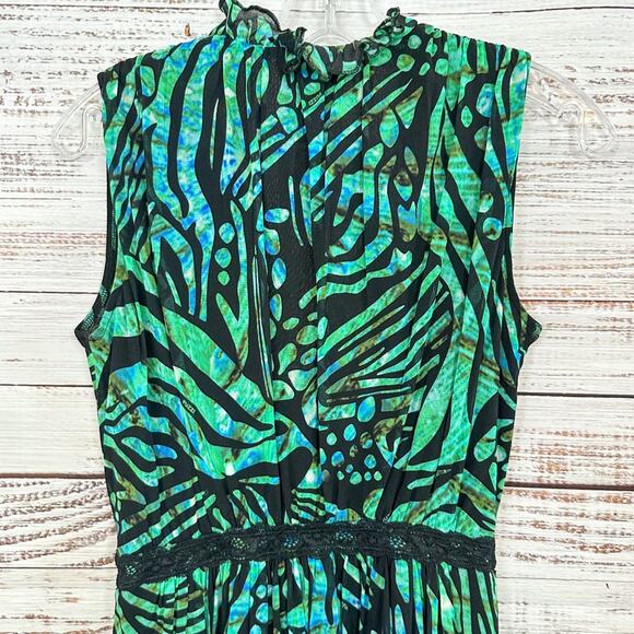 Fuzzi Abito Corto Geometric Animal Print Dress, EUC, Medium, MSRP $545 - Picture 9 of 15